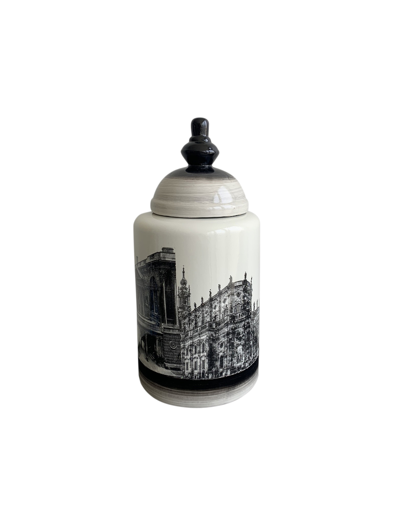 HISTORIC BUILDINGS ON VASE WITH LID SET/3 image 3